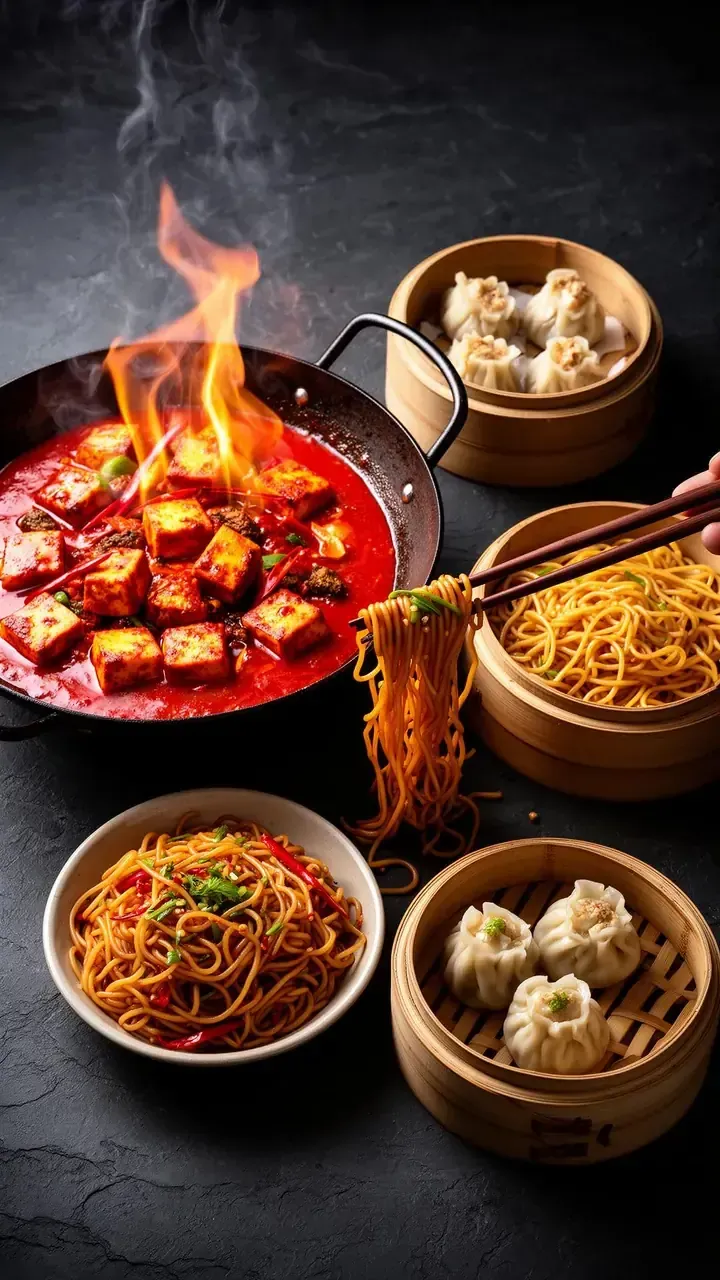 Indo-Chinese — Crispy chilli paneer, wok-tossed, table-side.