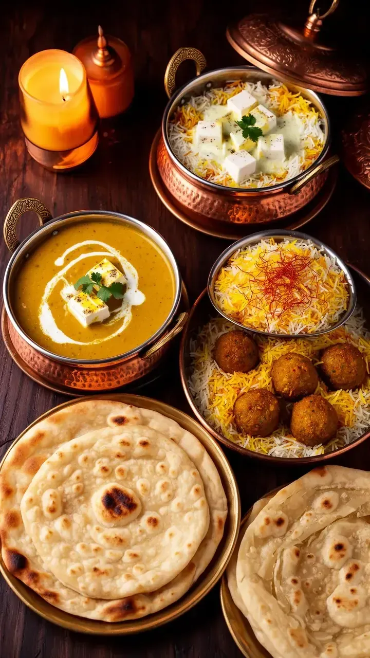 Curries, Rice & Breads — Dal makhani, slow-cooked overnight, finished with butter.