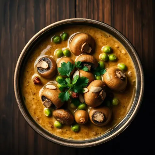 Mushroom Matar Korma