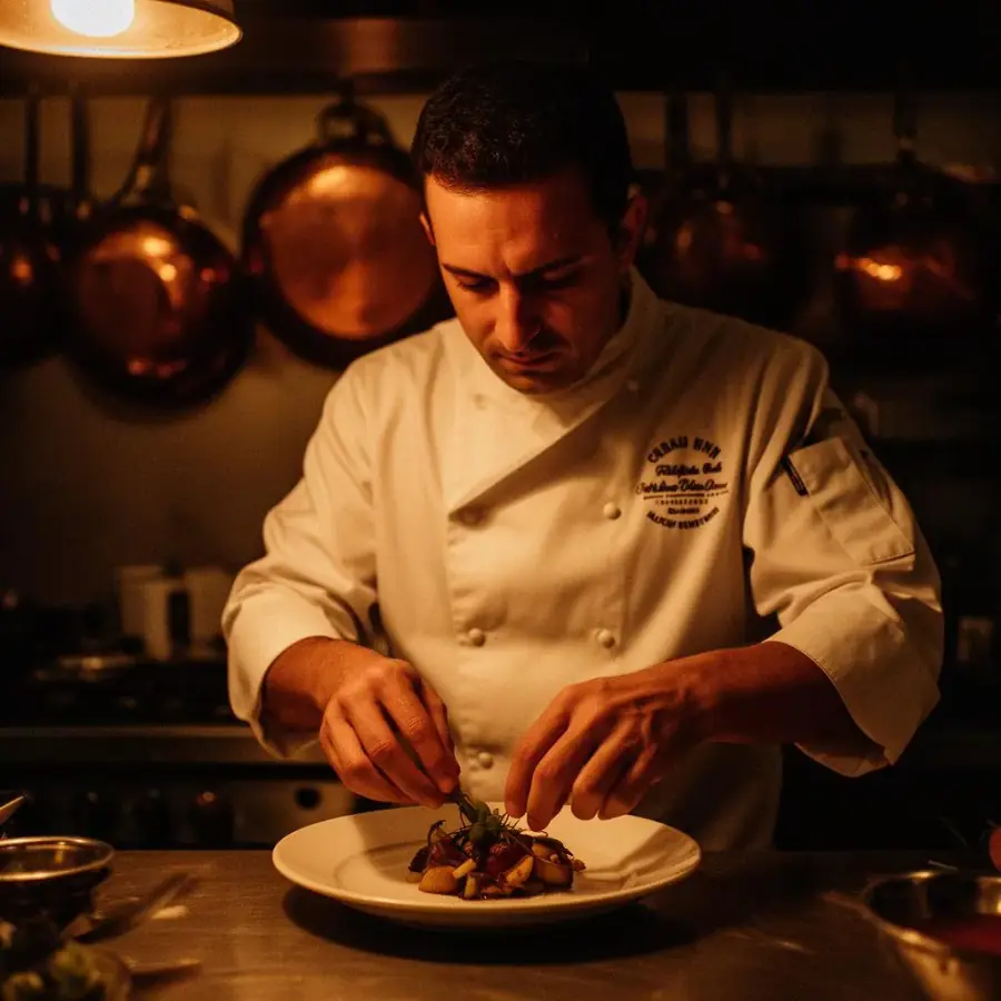 Chef plating with intention